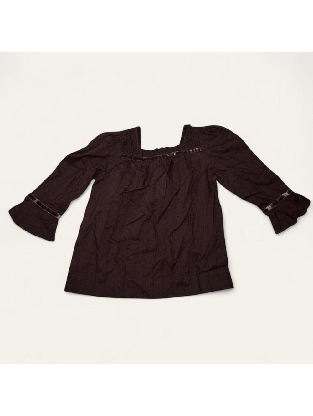Gap Brown Long Sleeve Toddler Shirt Y2K 4 Years Cottagecore